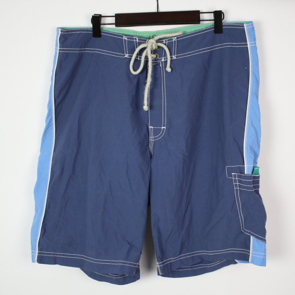 J.Crew Mens 34" Colorblock Cargo Swim Trunks - Picture 1 of 5